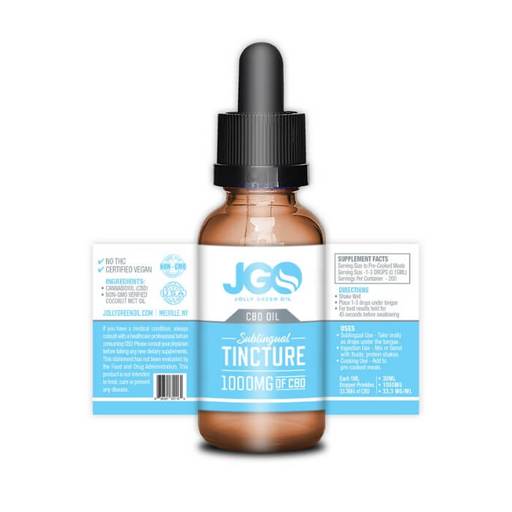 1000MG Sublingual Tincture by Jolly Green Oil