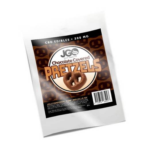 Chocolate Covered Pretzels CBD Edible by Jolly Green Oil