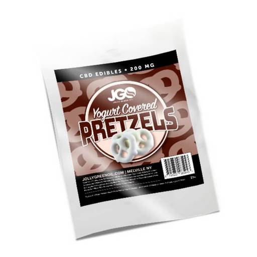 Yogurt Covered Pretzels CBD Edible by Jolly Green Oil