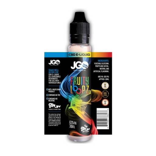 625MG Fruity Loopz CBD E-Liquid by Jolly Green Oil