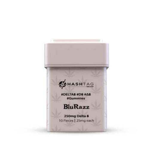 Blu Razz Delta 8 Gummies by Hashtag Brand