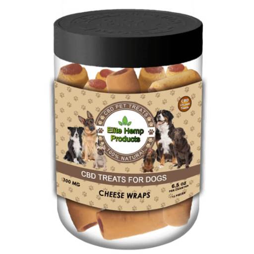 Elite Hemp Products CBD Cheese Wrap Treats for Dogs