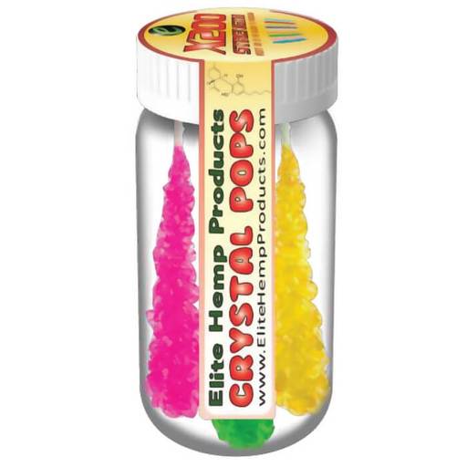Elite Hemp Products CBD Infused Crystal Lollipops