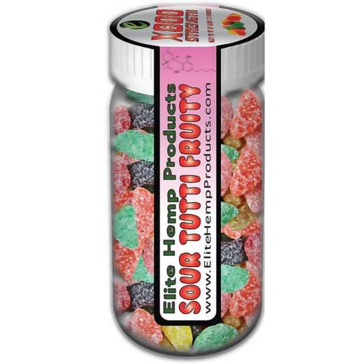 Elite Hemp Products CBD Infused Sour Gummy Fruits