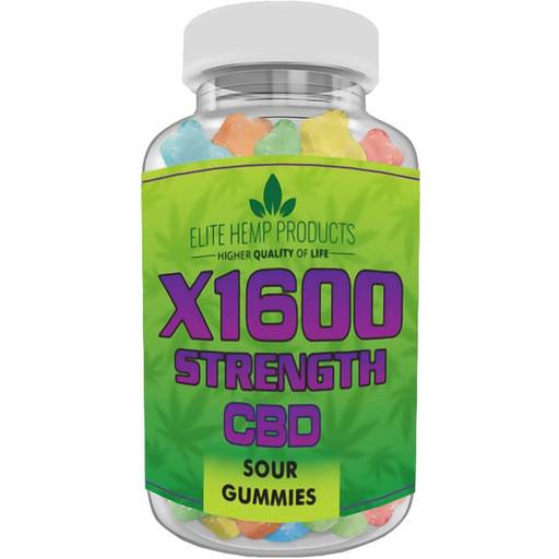 Elite Hemp Products CBD Infused Sour Gummy Bears