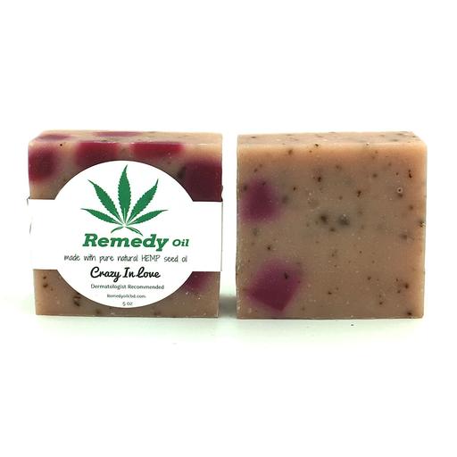 Remedy Oil CBD Crazy In Love Hemp Seed Oil Soap Bar