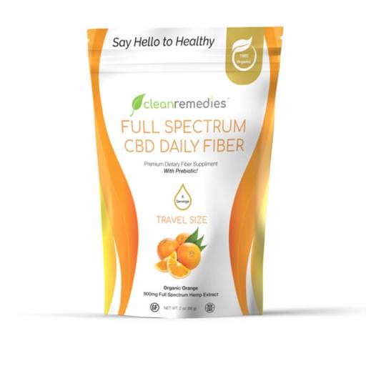 Full Spectrum CBD Fiber Travel Size by Clean Remedies