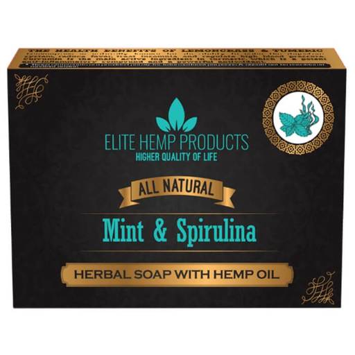 Elite Hemp Products Mint & Spriulina Hemp Oil Soap