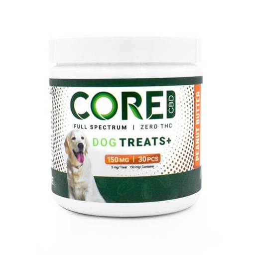 Peanut Butter Flavored CBD Dog Treats by Core CBD