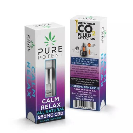 Calm & Relax CBD Vape Cartridge by Pure Potent