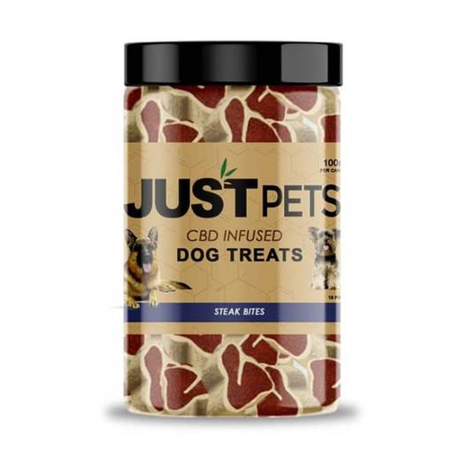 JustCBD Steak Bites CBD Infused Dog Treats