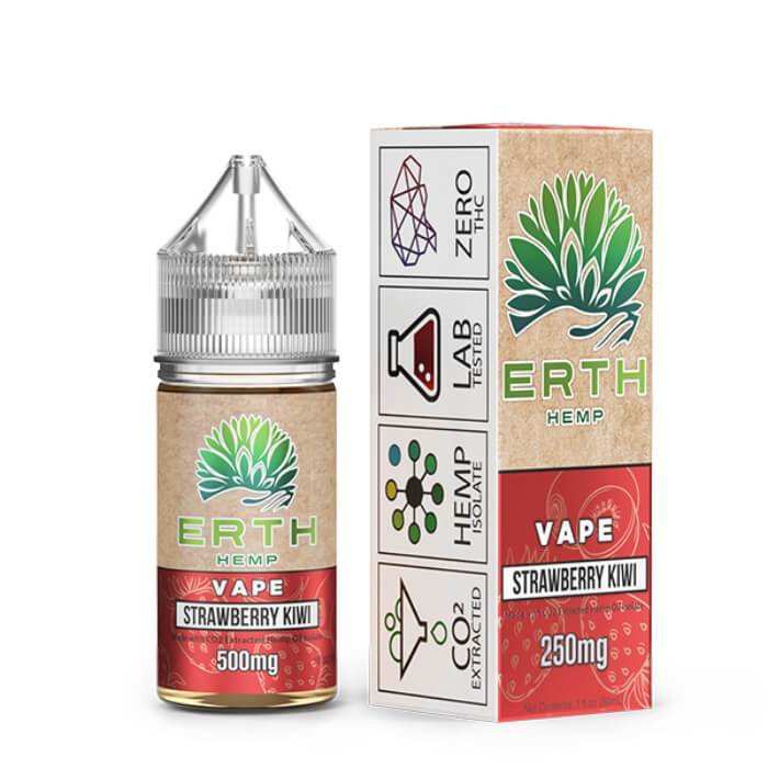 Strawberry Kiwi CBD Vape Juice by ERTH Hemp